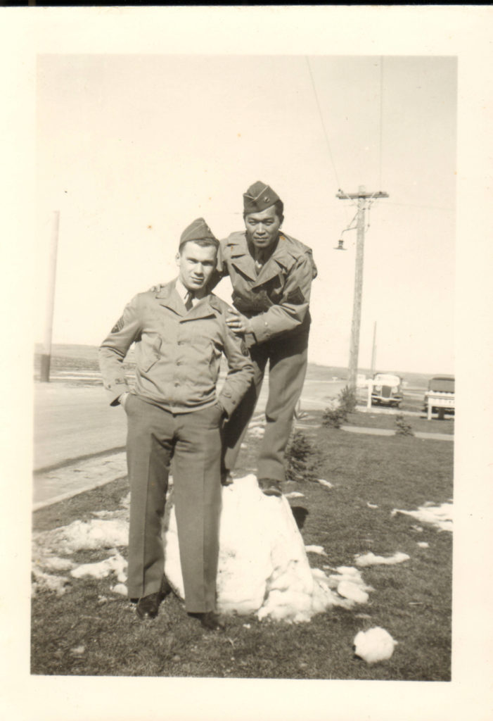 Erich Dahl & Friend during WWII