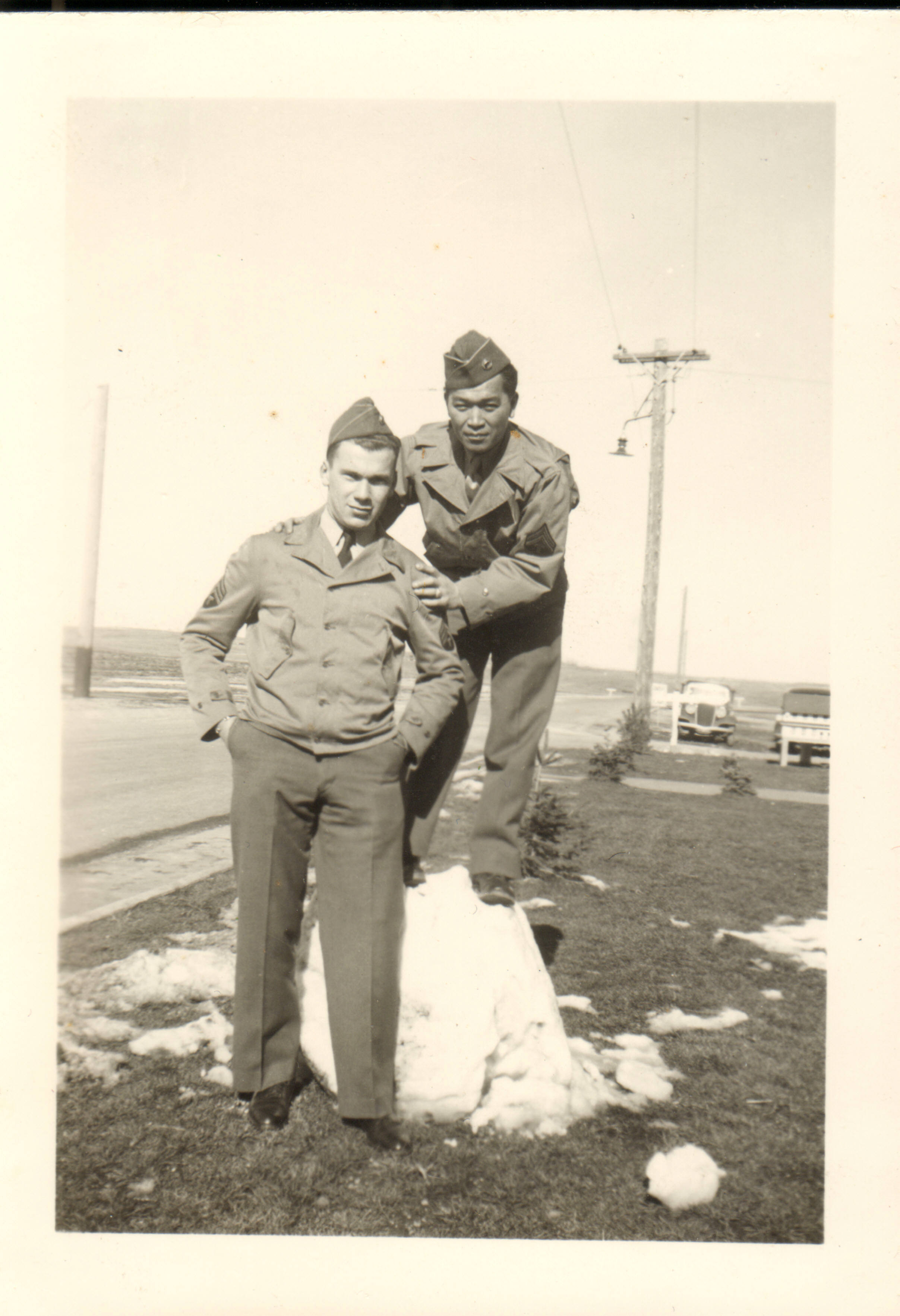 Erich Dahl & Friend during WWII