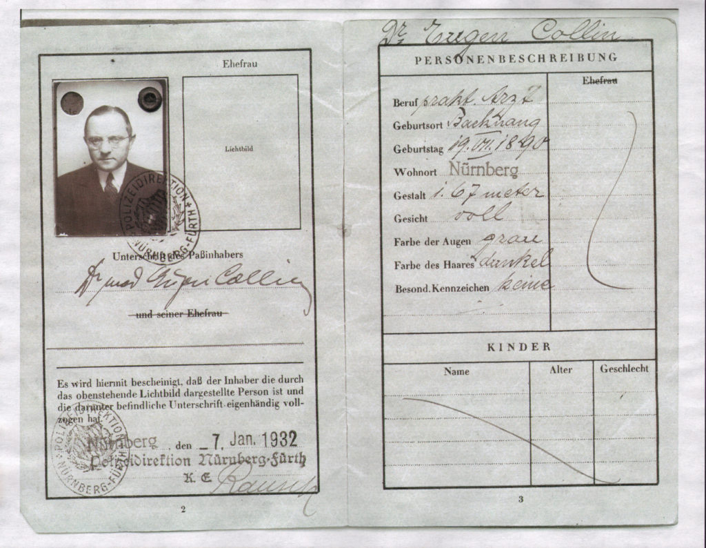 Marianne's Father's passport