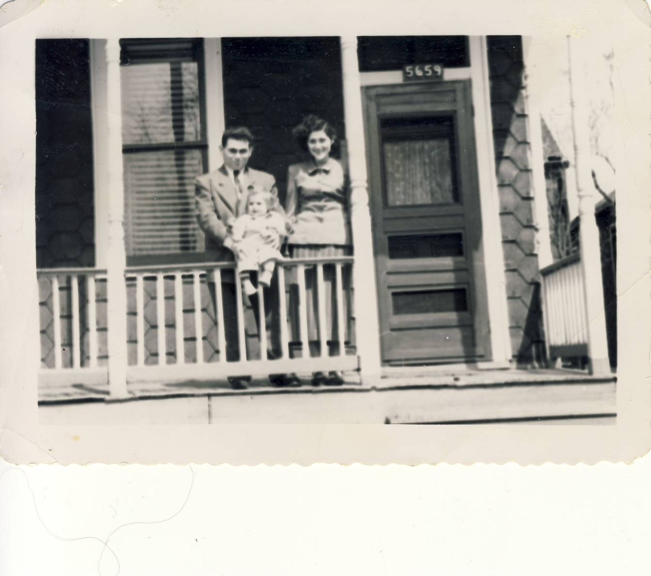 Murry, Toby and Ruth Cymber in St Louis, 1949