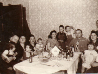 Family around the kitchen table