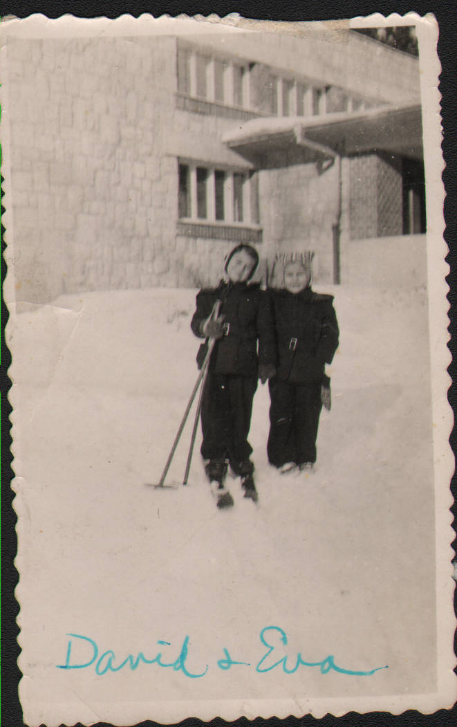 va & Cousin, David in the snow