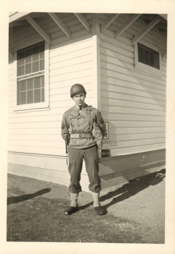 Erich Dahl in Fort Warren Wyoming W.W.II