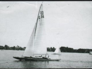 #10 Winterfeld, Ruth. Father's racing yacht, Pustebach, Blowing Wind Ruth's father's racing yacht