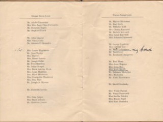 Passenger names on SS Manhattan