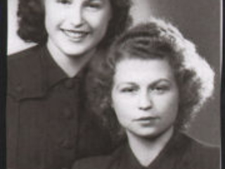#14 Winterfeld, Ruth,Bileski sisters '40s. Berlin Ruth and her sister in the 1940s