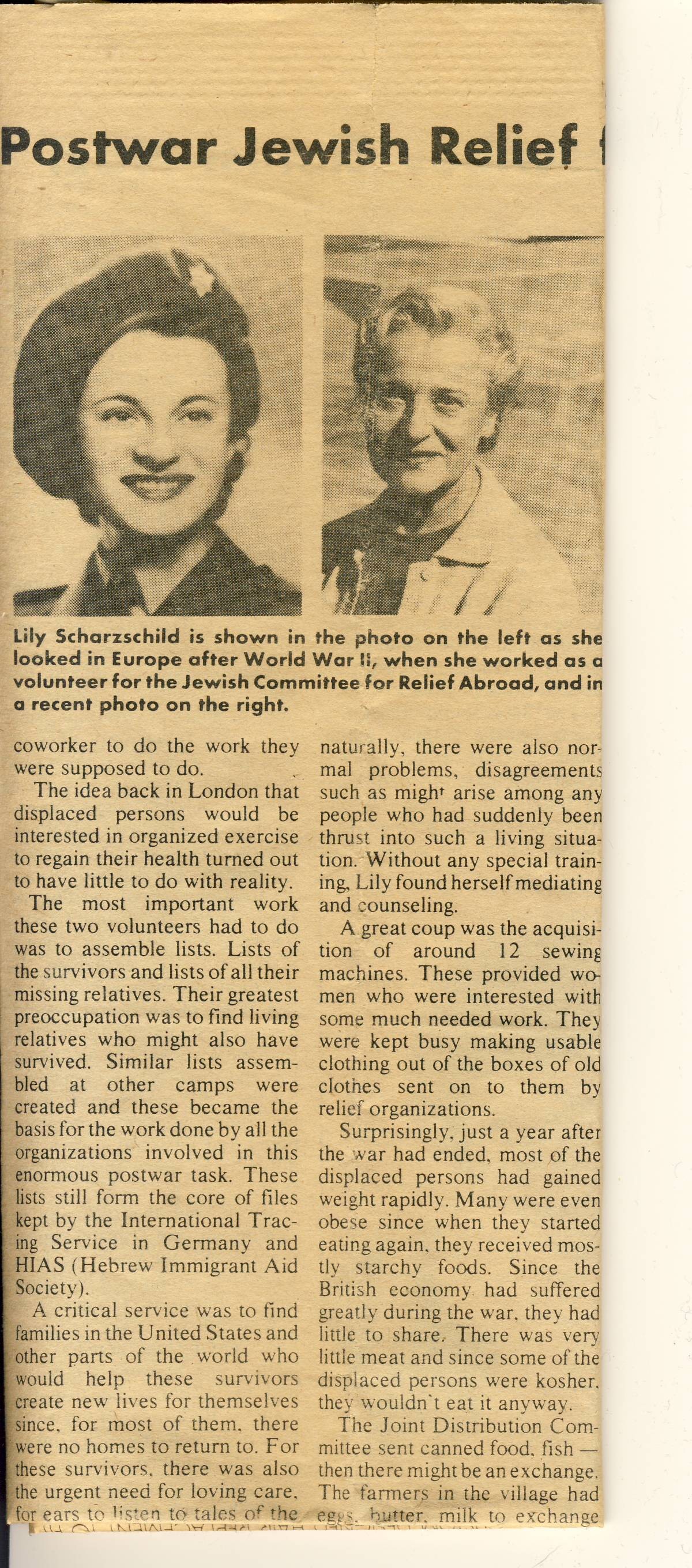 Jewish Light article 1984