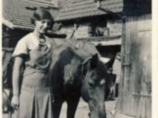 Elsie with her horse, Max
