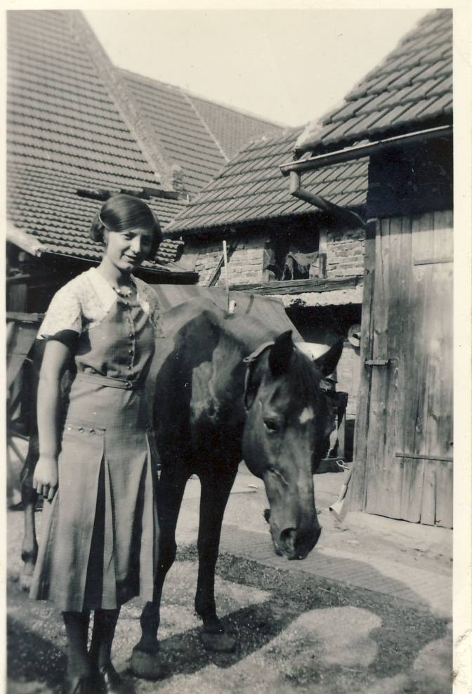 Elsie with her horse, Max