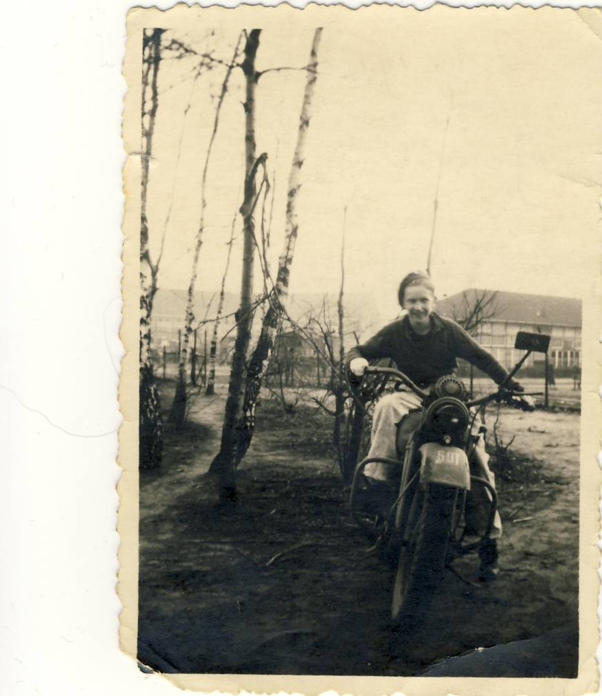 Jan on motorcycle