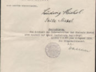 Kopolow, Ruth Parents permission to come to America