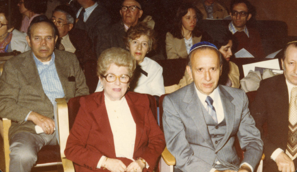 Maria and Jacob at Yom Hashoa Memorial Service
