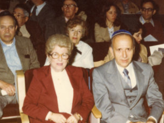 Maria and Jacob at Yom Hashoa Memorial Service