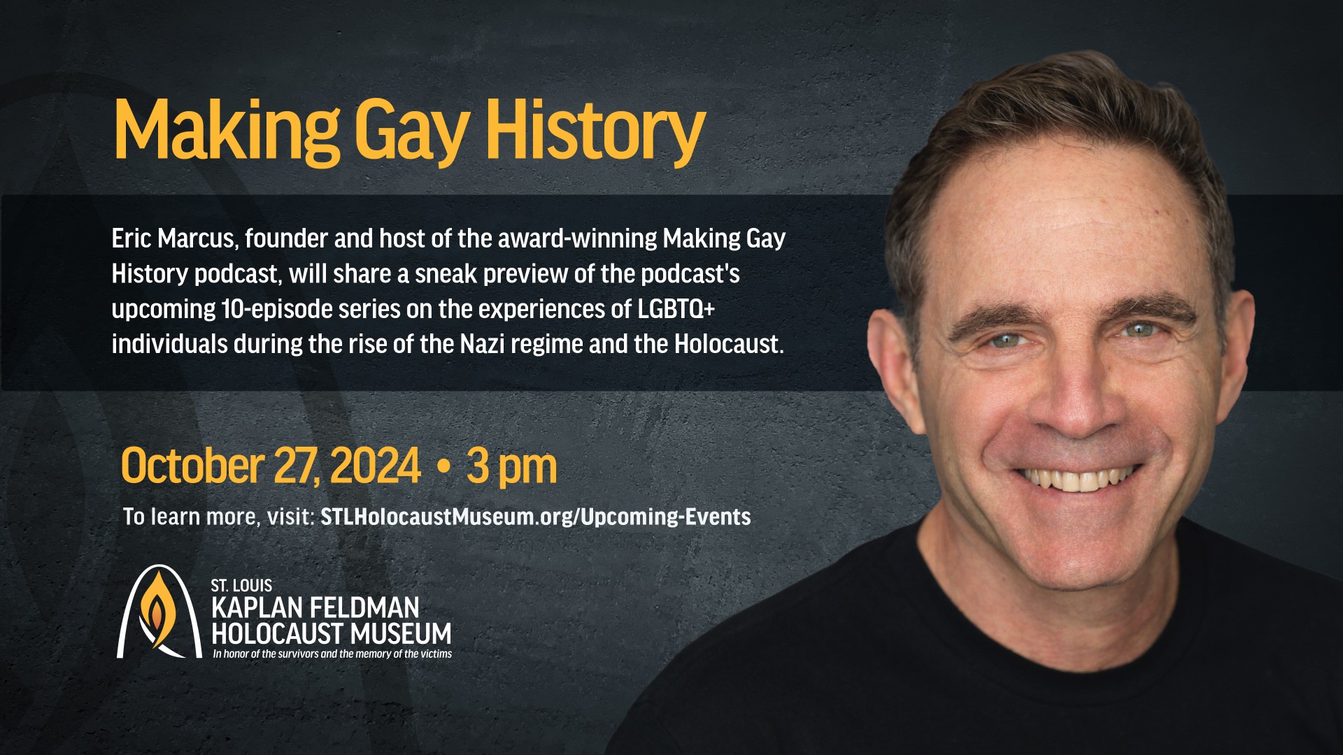 Making Gay History Flyer - speaker Eric Marcus