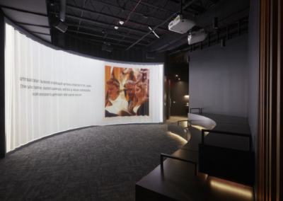 image of permanent exhibit closing film